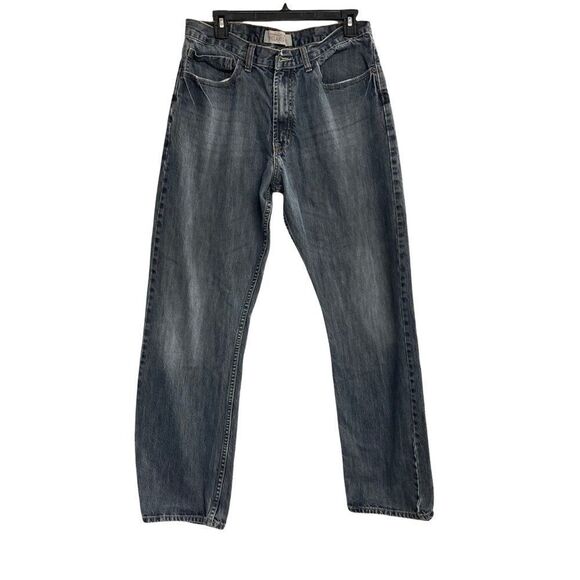 WRANGLER Men’s Relaxed Boot Jean, 34X32,‎ hand measures 34X30, Gray, - Picture 1 of 10